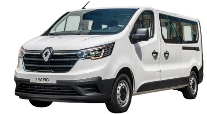 Furgoneta Renault Trafic de alquiler disponible en O Barco de Valdeorras y Ponferrada con Alquidobao